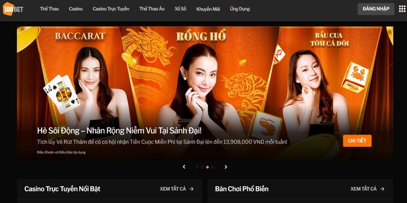 188BET – Sân Chơi Cá Cược Uy Tín Hàng Đầu Việt Nam 2 Ưu điểm nổi bật của nền tảng giải trí - 188BET
