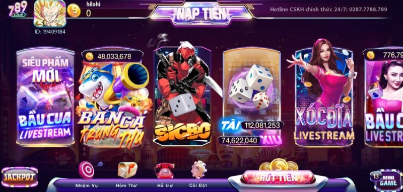 789Club - Cổng game cược chuyên nghiệp và an toàn 3 Cổng game 789Club thiết kế giao diện cực thân thiện